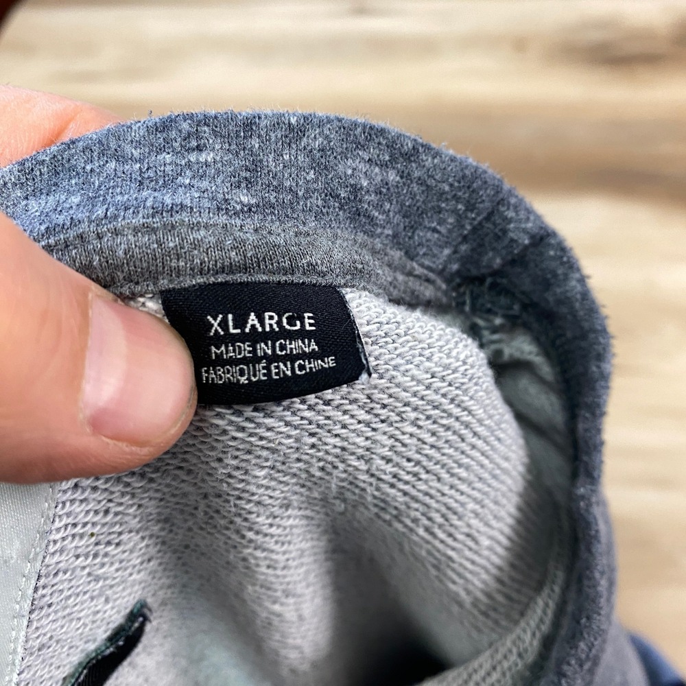 Vissla Sweatshirt Mens XL Surf Streetwear Cotton Blend Relaxed Blue Grey Casual - Picture 3 of 9